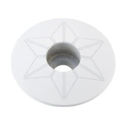 Bouchon De Potence Supacaz Star Capz Thermolaqué 31,8mm - Blanc