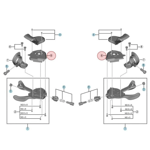 Capot De Manette De Dérailleur Shimano Tiagra SL-4700 - Droit 1 Capot De Manette De Dérailleur Shimano Tiagra SL-4700 - Droit