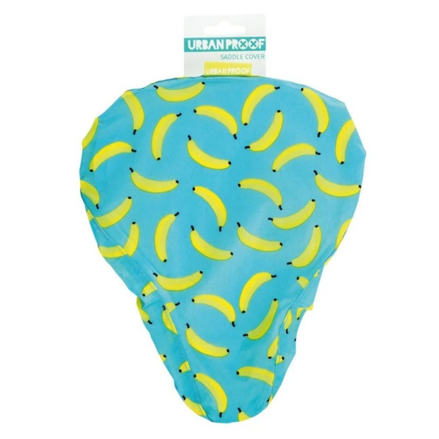 Couvre-selle Universel Urban Proof - Bleu / Motifs Bananes 1 Couvre-selle Universel Urban Proof - Bleu / Motifs Bananes