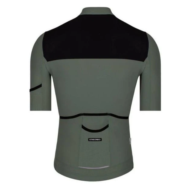 Maillot Route Homme Etxeondo Rali Kaki 2 Maillot Route Homme Etxeondo Rali Kaki – Image 2