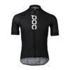 Maillot Route POC Essential Road Logo Noir Uranium