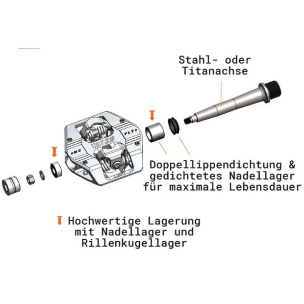 Pédales Automatiques Tatze Mc-Fly Axe Cr-Mo 5 Pédales Automatiques Tatze Mc-Fly Axe Cr-Mo – Image 5