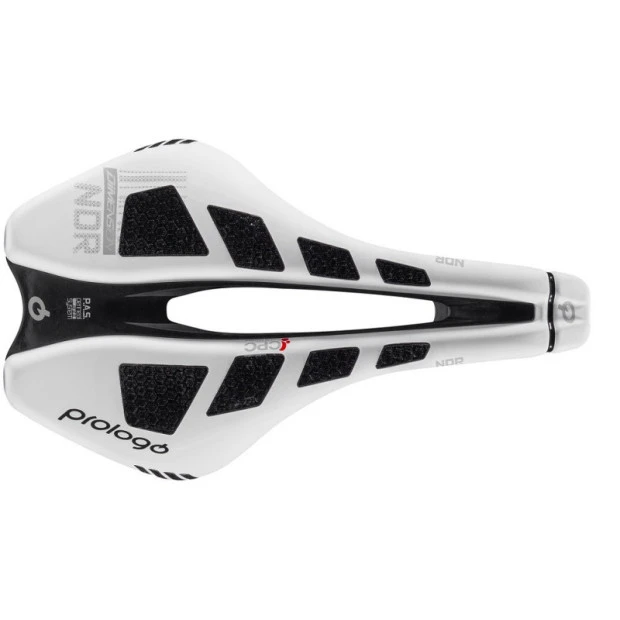 Selle Prologo Dimension NDR 143 CPC Tirox 245x143 Mm Blanc/Noir 1 Selle Prologo Dimension NDR 143 CPC Tirox 245x143 Mm Blanc/Noir