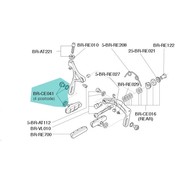 Campagnolo® Vis De Cartouche Campagnolo - Acier BR-CE041 1 Campagnolo® Vis De Cartouche Campagnolo - Acier BR-CE041
